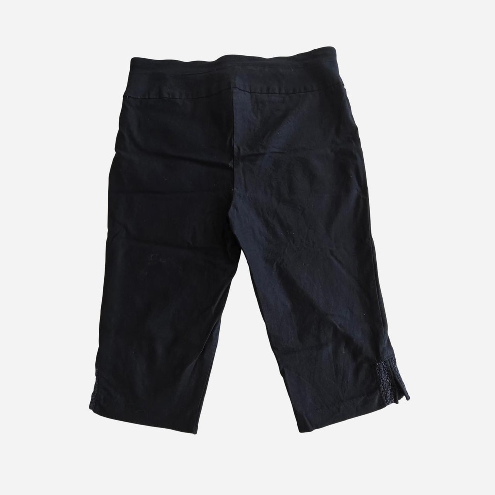 y2k black pedal pushers capri pants - Picture 5 of 5